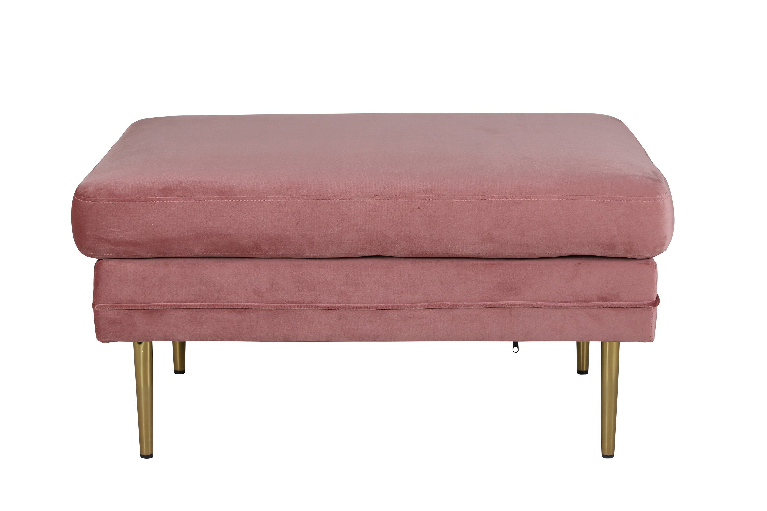 15550-989__1 Boom Ottoman Ottomane Gold,Rosa 70 x 49 x 90 Polyester Samt,Stahl