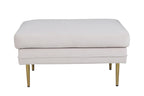 15550-995__1 Boom Ottoman Ottomane Beige,Gold 70 x 49 x 90 Polyester Cord,Stahl