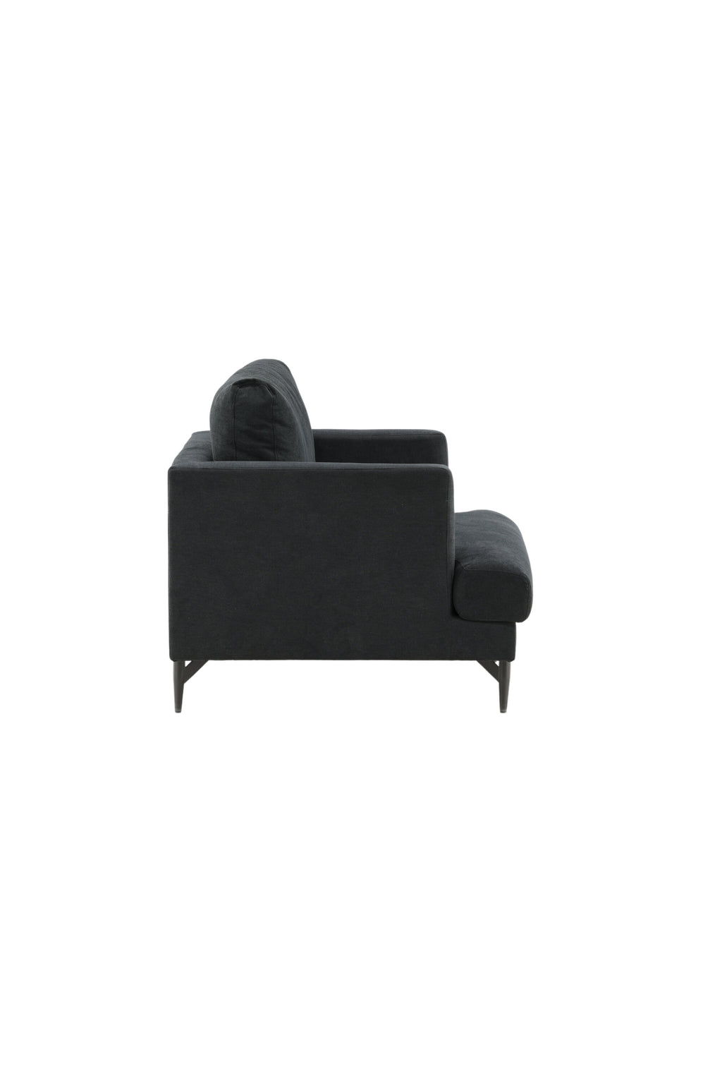 15554-888_10_os Sofia Sessel Sessel Schwarz 92 x 82 x 104 Faser,Schaum,Sperrholz,Polyester,Stahl