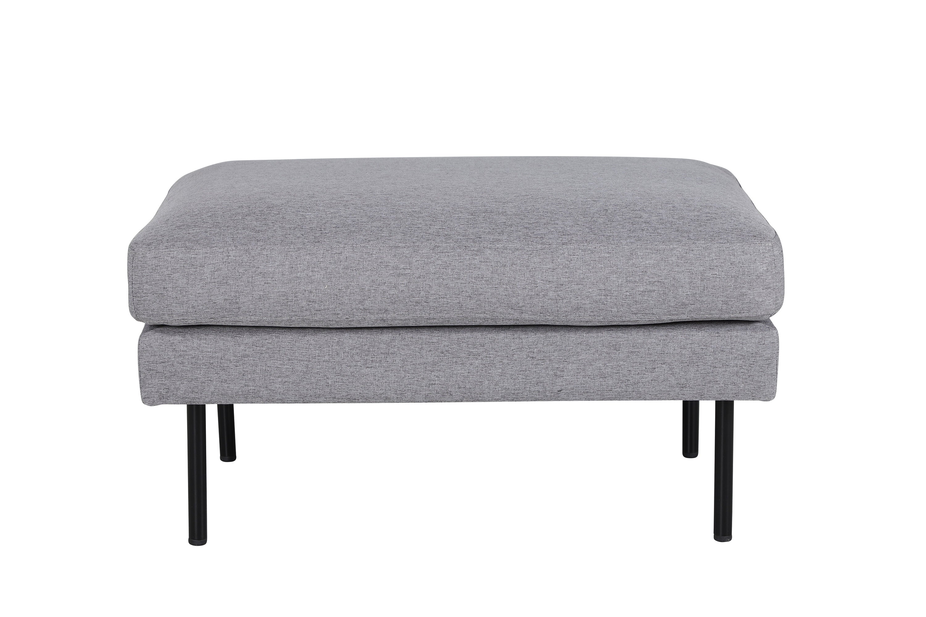 15558-655__1 Zoom Ottoman Ottomane Schwarz,Grau 64 x 47 x 85 Polyester,Stahl