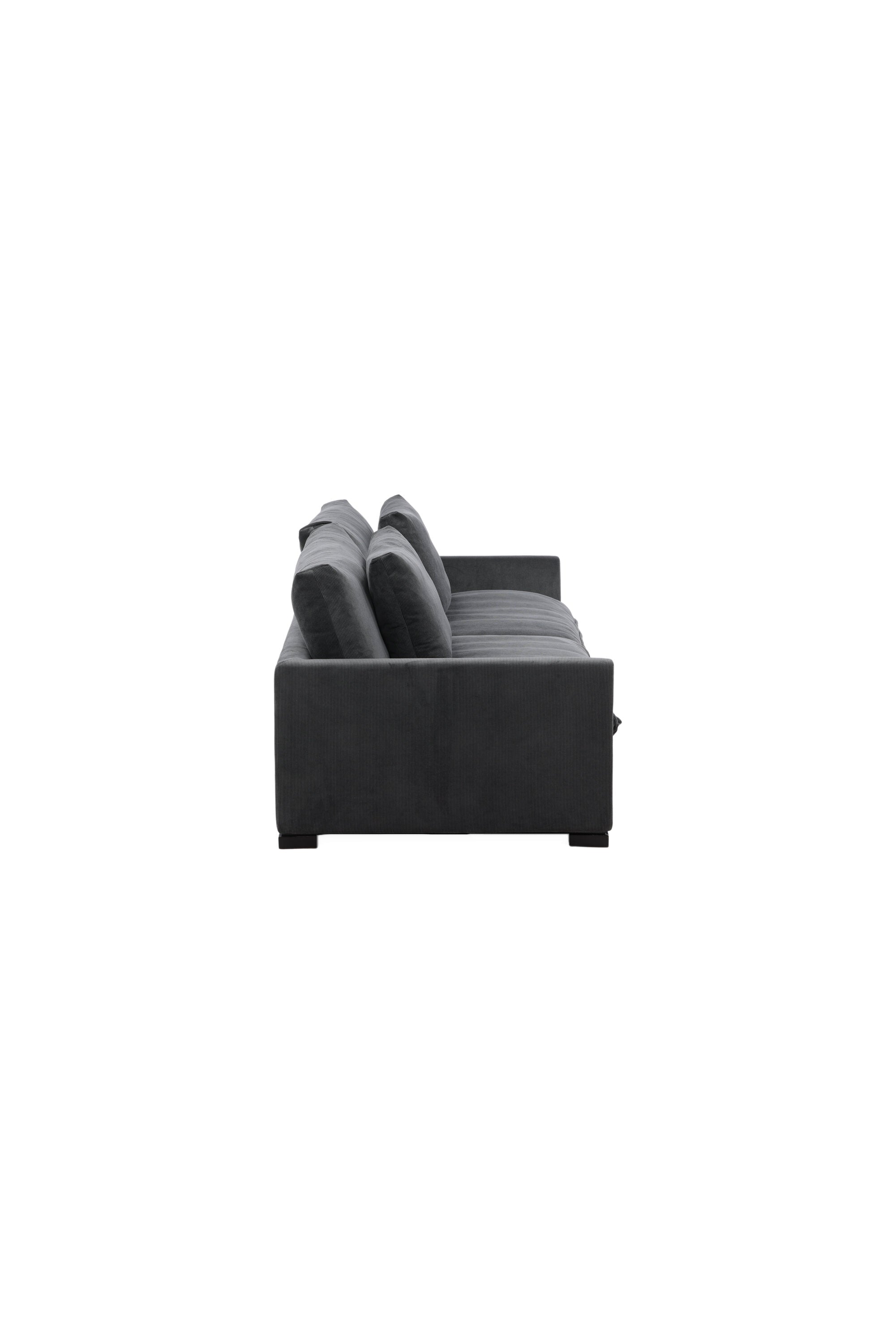 15560-030_10_os Durham 3 Sitzer Sofa 3 Sitzer Sofa Schwarz,Dunkelgrau 105 x 82 x 270 Feder,Faser,Schaum,Kiefer,Polyester