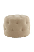 15560-403_10_os Benjamin Pouf Sitzpouf Beige ⌀55 Polyester Teddy