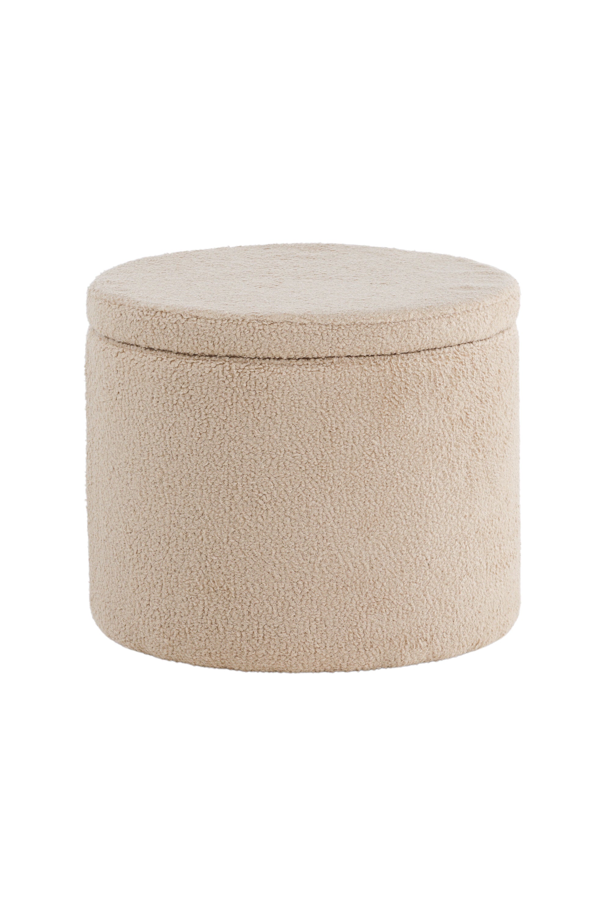 15563-403_10_os Dunken Pouf Sitzpouf Beige ⌀51 Polyester Teddy