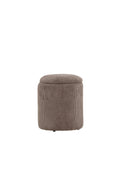 15568-112_10_os Limpen Pouf Sitzpouf Braun ⌀32 Foam,Polyester Cord