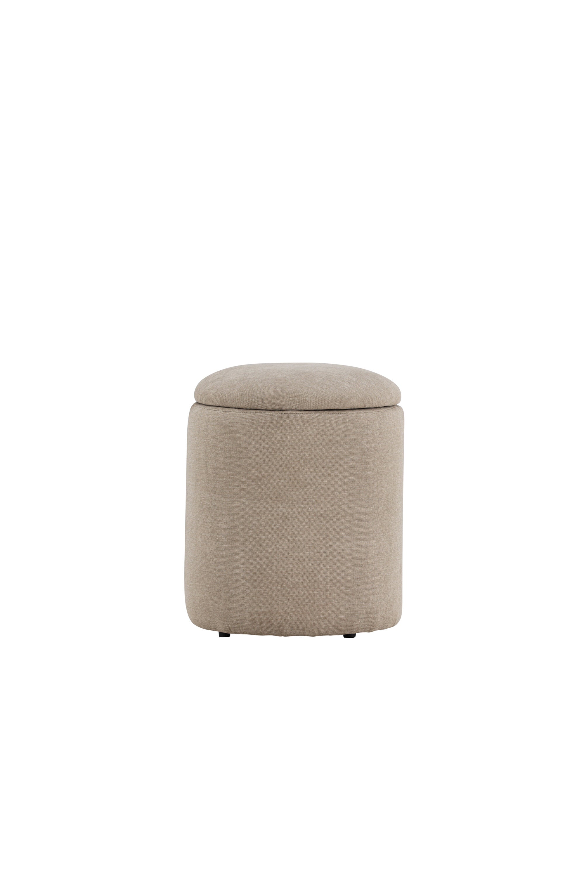 15568-113_10_os Limpen Pouf Sitzpouf Beige ⌀32 Schaum,Leinen,Polyester Leinen