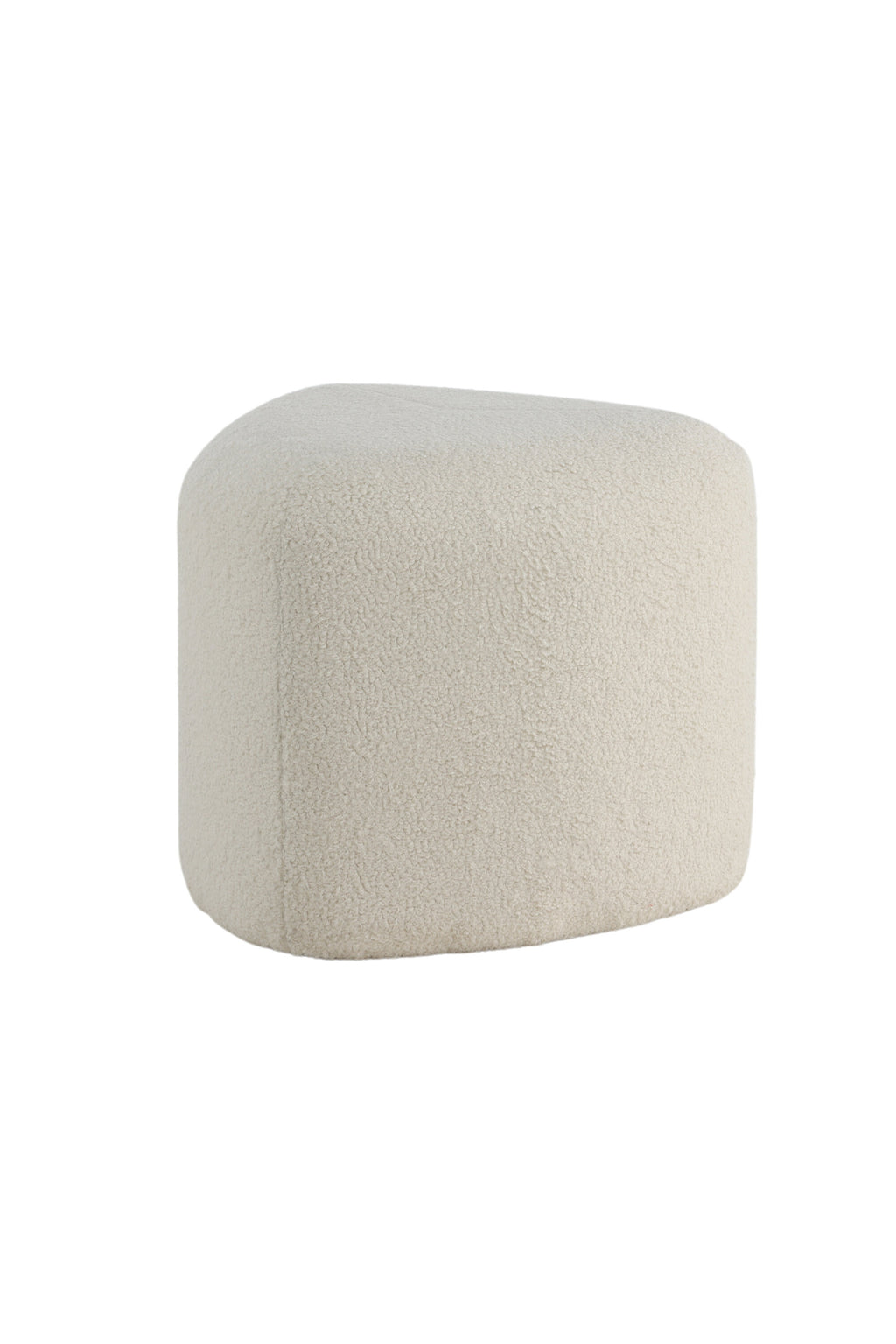 15570-400_10_os Peg Pouf Sitzpouf Weiß ⌀46 Polyester Teddy