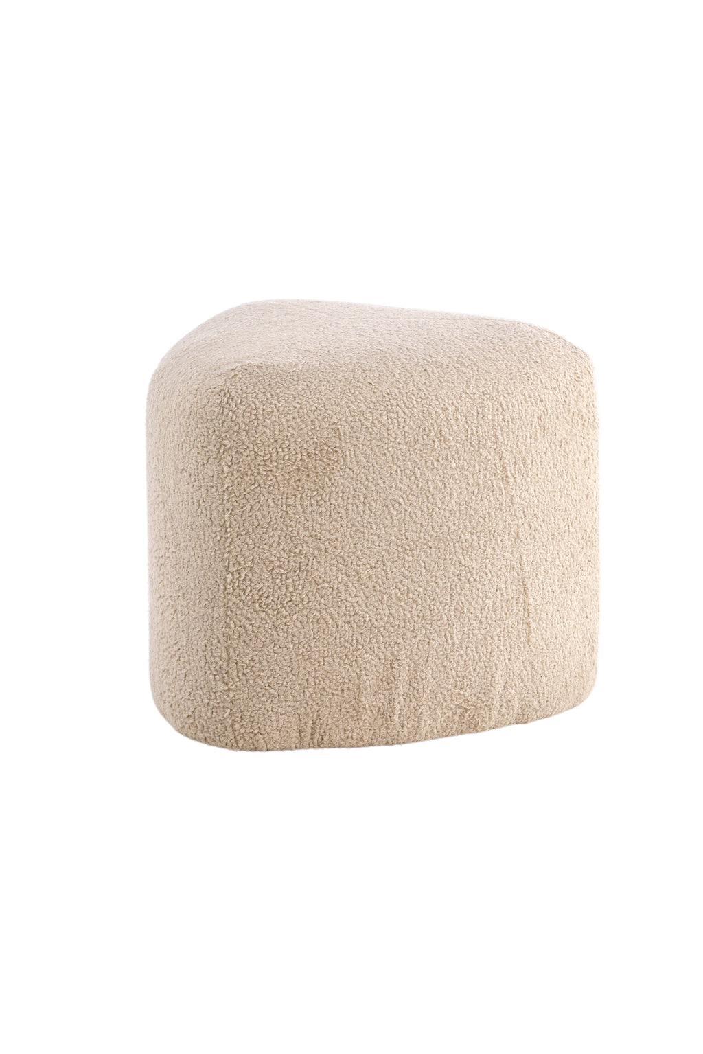15570-403_10_os Peg Pouf Sitzpouf Beige ⌀46 Polyester Teddy