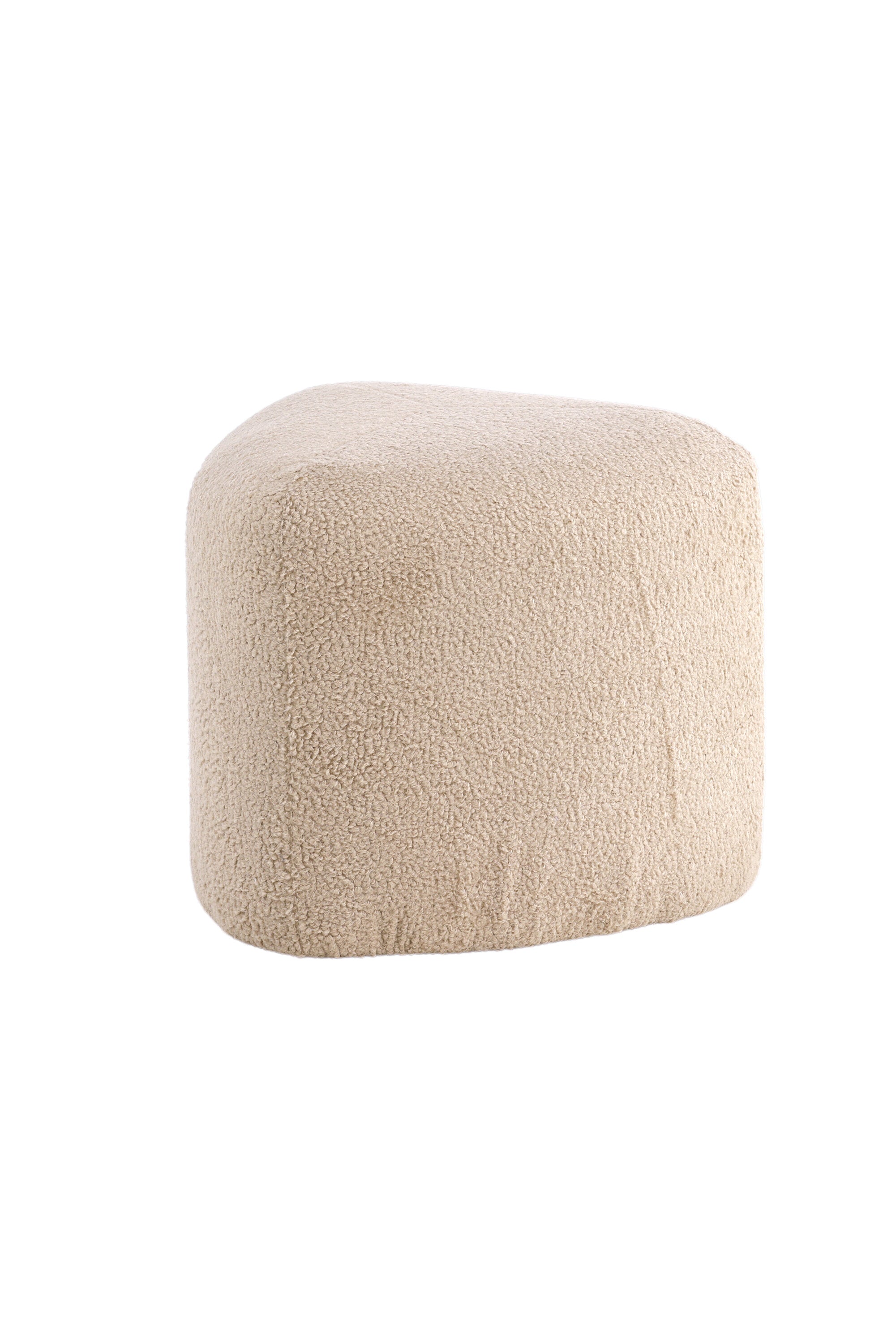 15570-403_10_os Peg Pouf Sitzpouf Beige ⌀46 Polyester Teddy