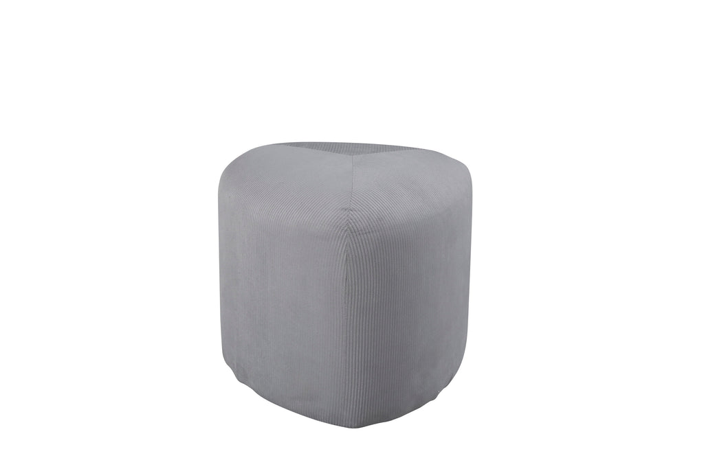 15570-995__1 Peg Pouf Sitzpouf Grau ⌀46 Polyester Cord