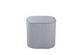 15572-995__1 Piff Hocker / Pouf Sitzpouf Grau ⌀44 Polyester Cord