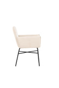 15575-102_10_os Petra Esstischstuhl Esszimmerstuhl Beige,Schwarz 60 x 87 x 57 Polyester Samt,Stahl