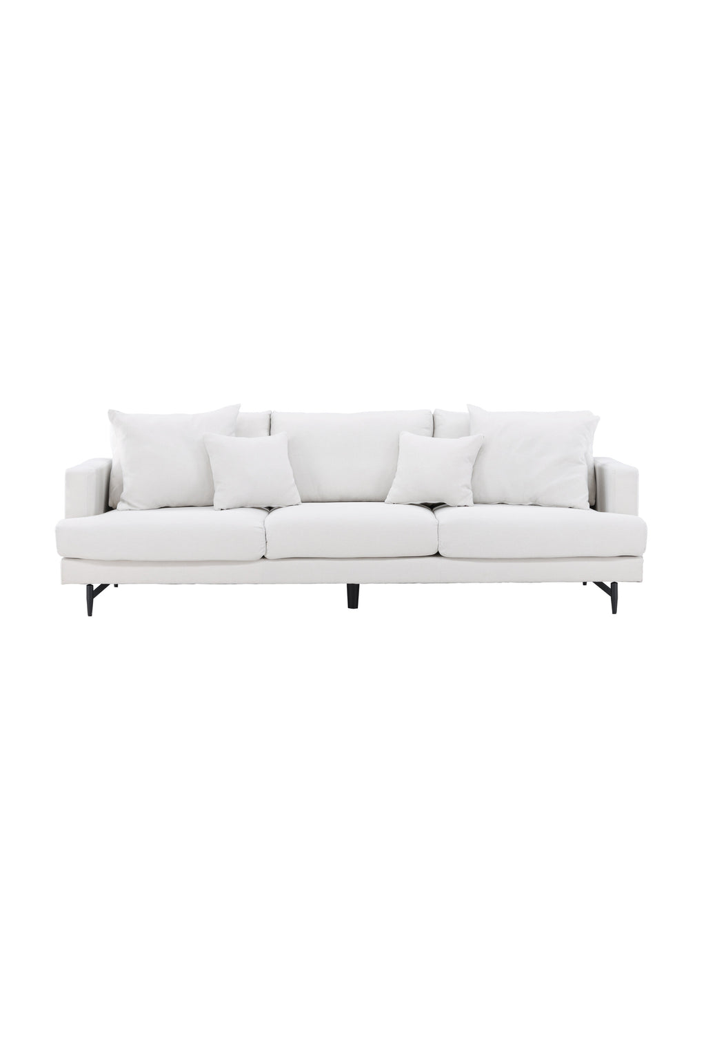 15581-165_1_os Sofia 3 Sitzer Sofa 3 Sitzer Sofa Beige,Schwarz 86 x 86 x 260 Schaum,Polyester,Polyester Leinen,Stahl