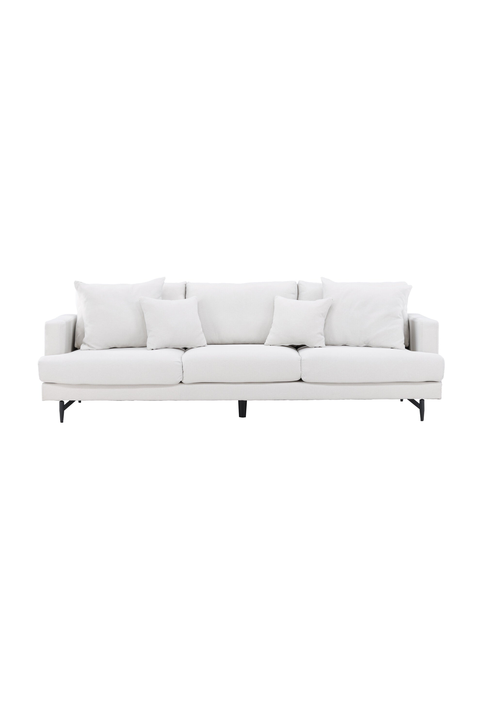 15581-165_1_os Sofia 3 Sitzer Sofa 3 Sitzer Sofa Beige,Schwarz 86 x 86 x 260 Schaum,Polyester,Polyester Leinen,Stahl
