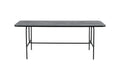 15592-488_1 Uno Tisch Rechteckiger Esstisch Schwarz 200 x 90 MDF,Stahl,Furnier