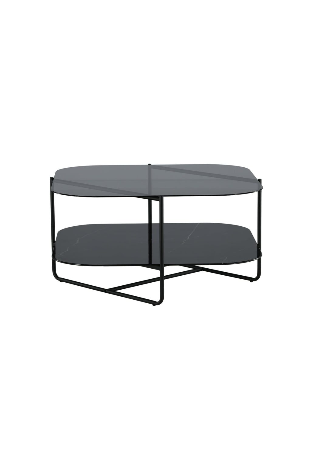 15598-408_10_os Un Line Tisch Couchtisch Schwarz 85 x 85 Glas,Stahl