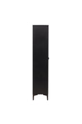 15617-208_10_os Piring Cabinet Schrank Schwarz 40 x 190 x 90 Glas,Stahl