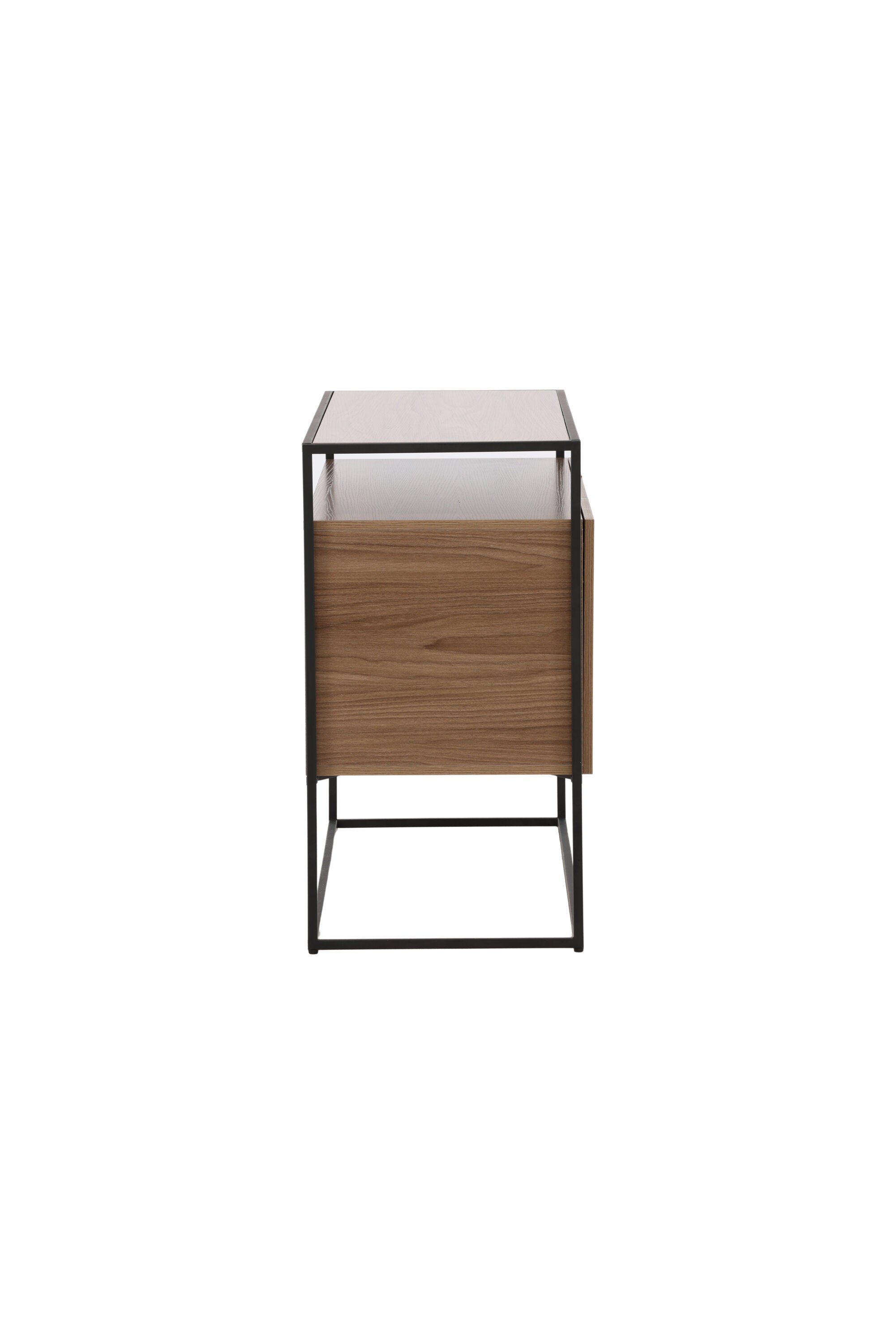 15624-100_10_os Kingsport Schrank Schrank Schwarz,Walnuss 45 x 80 x 120 MDF,Poplar,Stahl