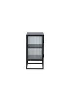 15632-208_10_os Garis Schrank Schrank Schwarz 40 x 80 x 70 Glas,Stahl