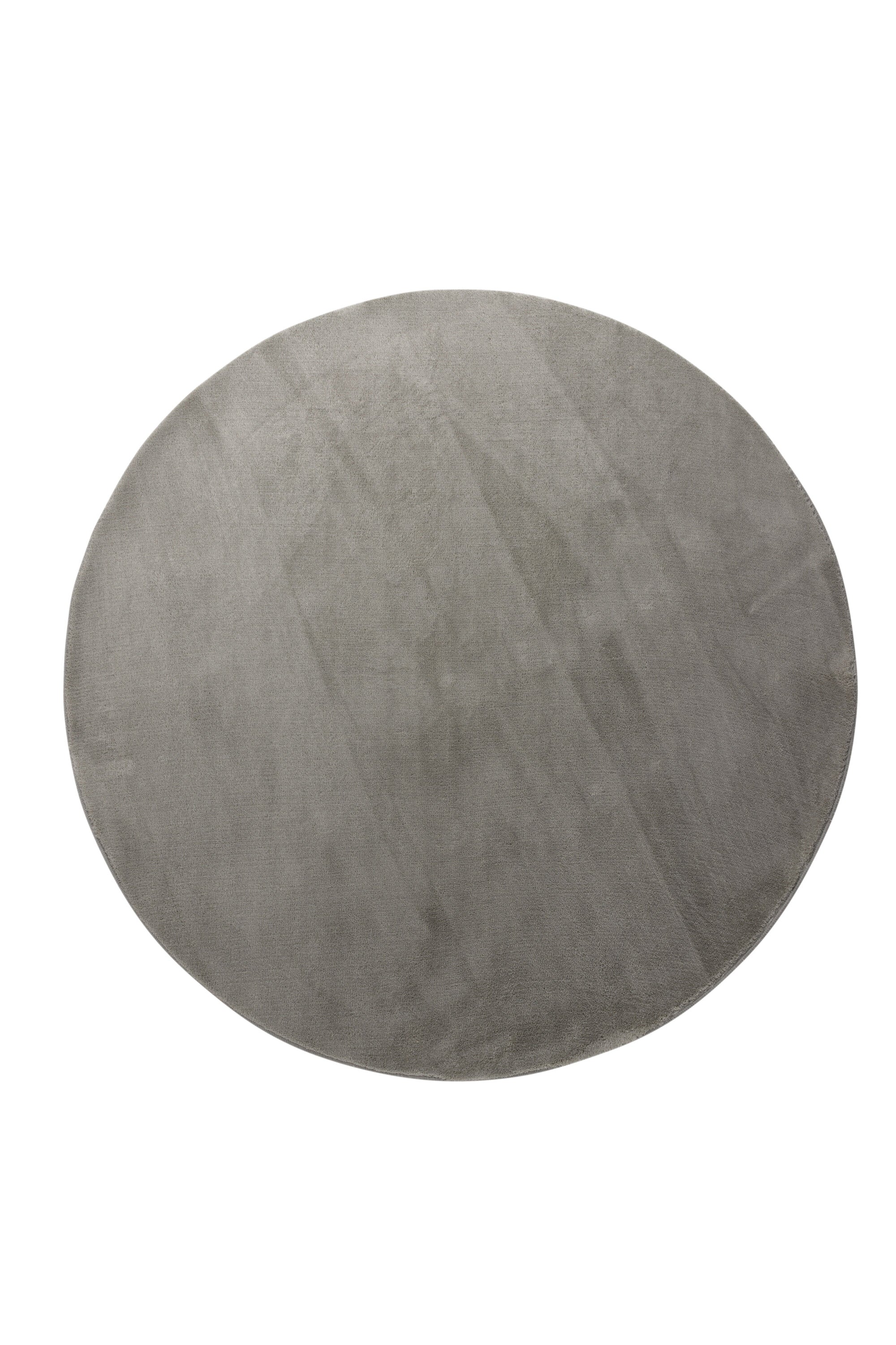 15713-106_1_os Blanca Teppich Wohnzimmerteppiche Hellgrau ⌀200 Polyester,Vlies