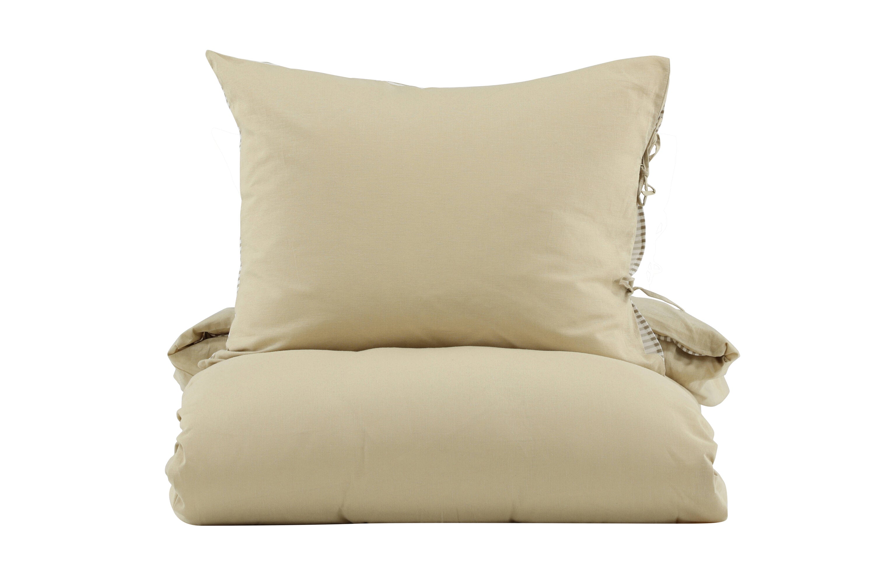 15977-602_1 Jenna Bettwäsche Set Bettwäsche Sand 200 x 150 Baumwolle