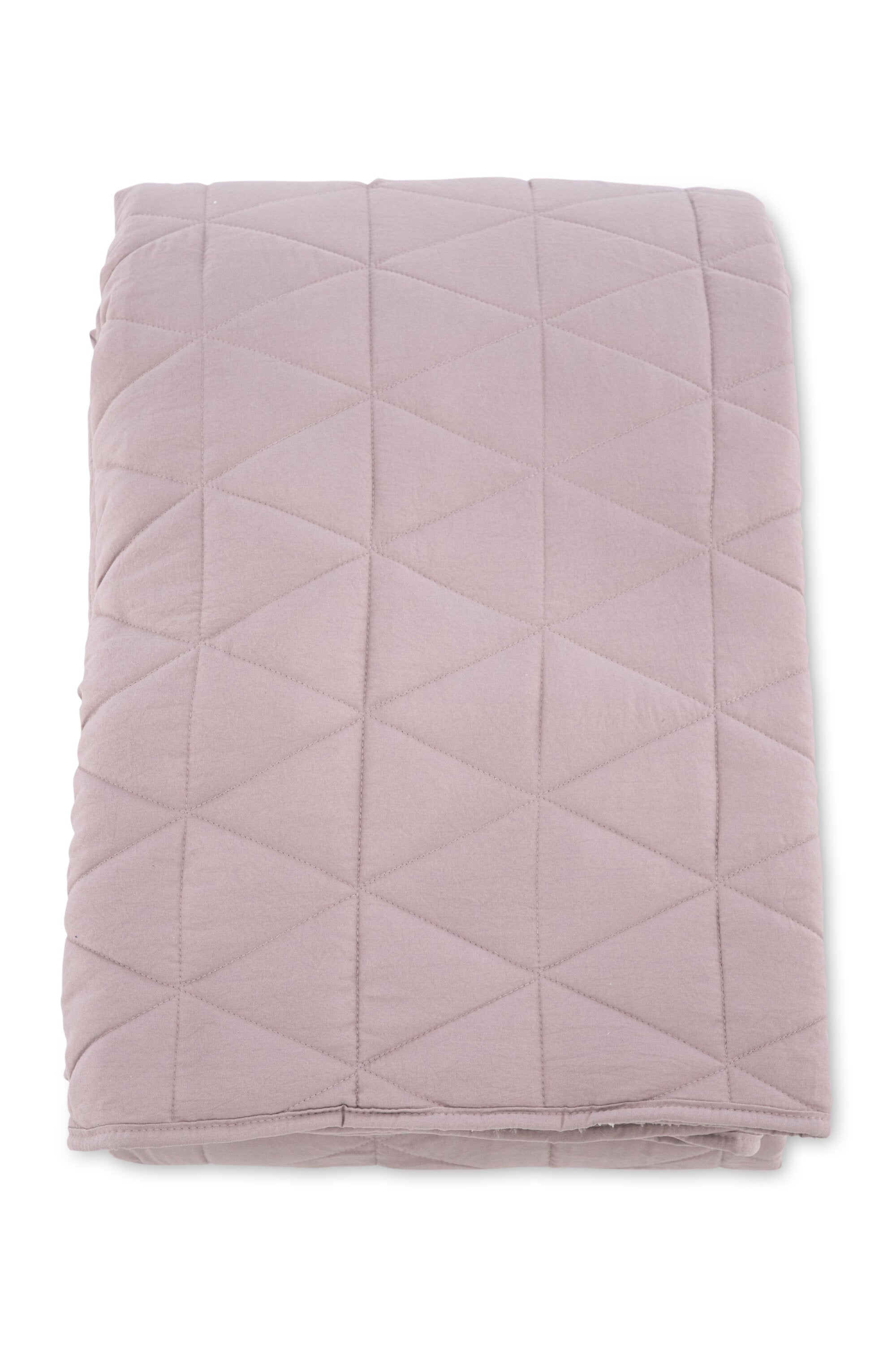 15978-712_1 Nilla Bettüberwurf Bettwäsche Dusty Pink 150 x 250 Polyester