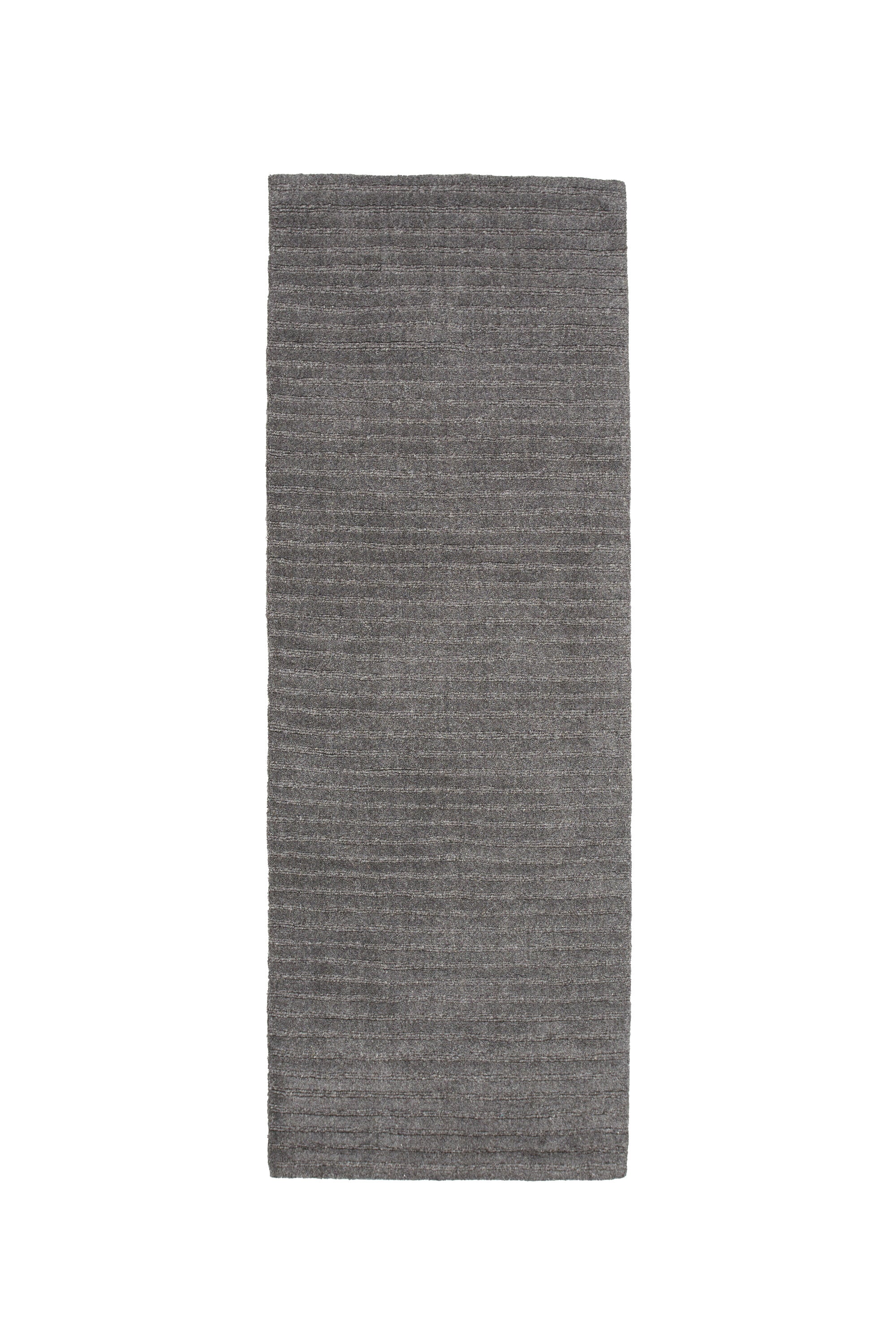15988-107_2_os Milton Teppich Flurläufer Dunkelgrau 200 x 70 Wolle,Baumwolle