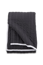 15993-488__2 Juni Bettüberwurf Bettwäsche Anthrazit,Weiß 180 x 260 Polyester