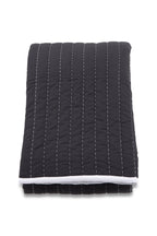 15994-488__1 Juni Bettüberwurf Bettwäsche Anthrazit,Weiß 260 x 260 Polyester