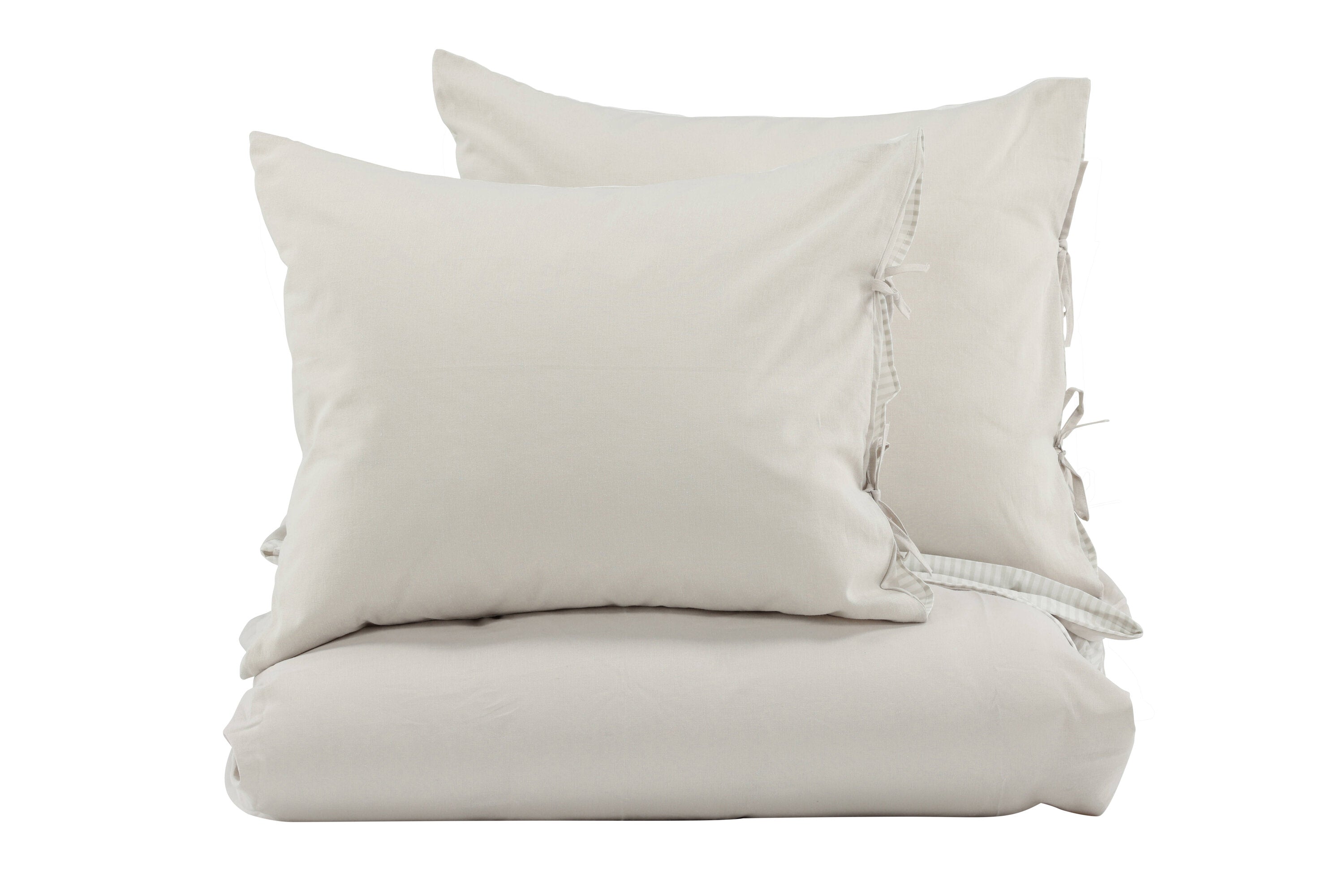 16008-605_2 Jenna Bettwäsche Set Bettwäsche Hellgrau 220 x 240 Baumwolle