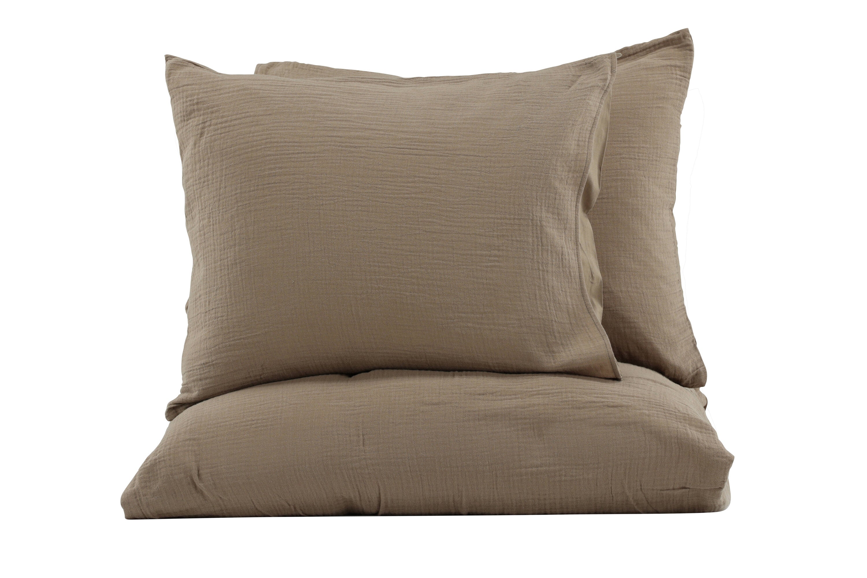 16009-503_1 Mila Bett Set Bettwäsche Braun 220 x 240 Baumwolle