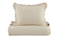 16019-602_2 Lias Bed Set Bettwäsche Beige 200 x 150 Baumwolle