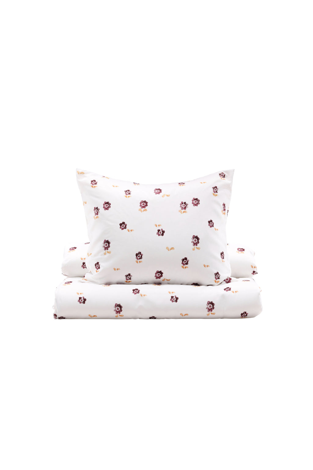 16028-501_1_os Oline Bettset Bettwäsche Violett,Weiß 50 x 60 + 150 x 200 Polyester