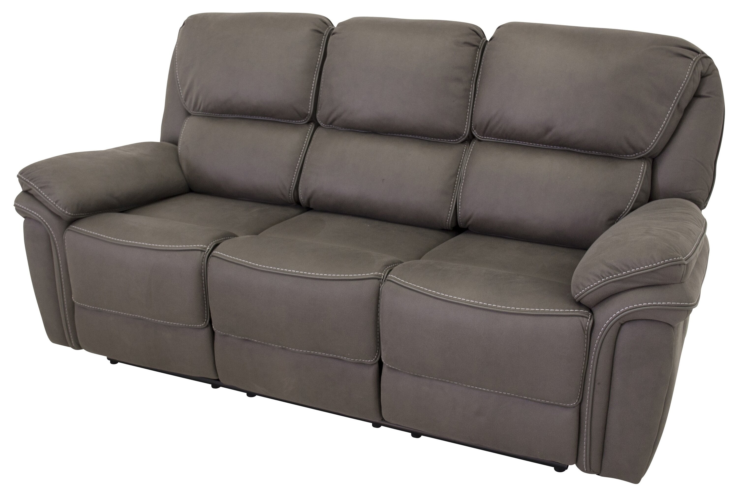 16610-156__2 Saranda Liegesofa Relaxsofa Schwarz,Grau 98 x 96 x 206 Schaum,Mikrofaser,Kunststoff,Sperrholz