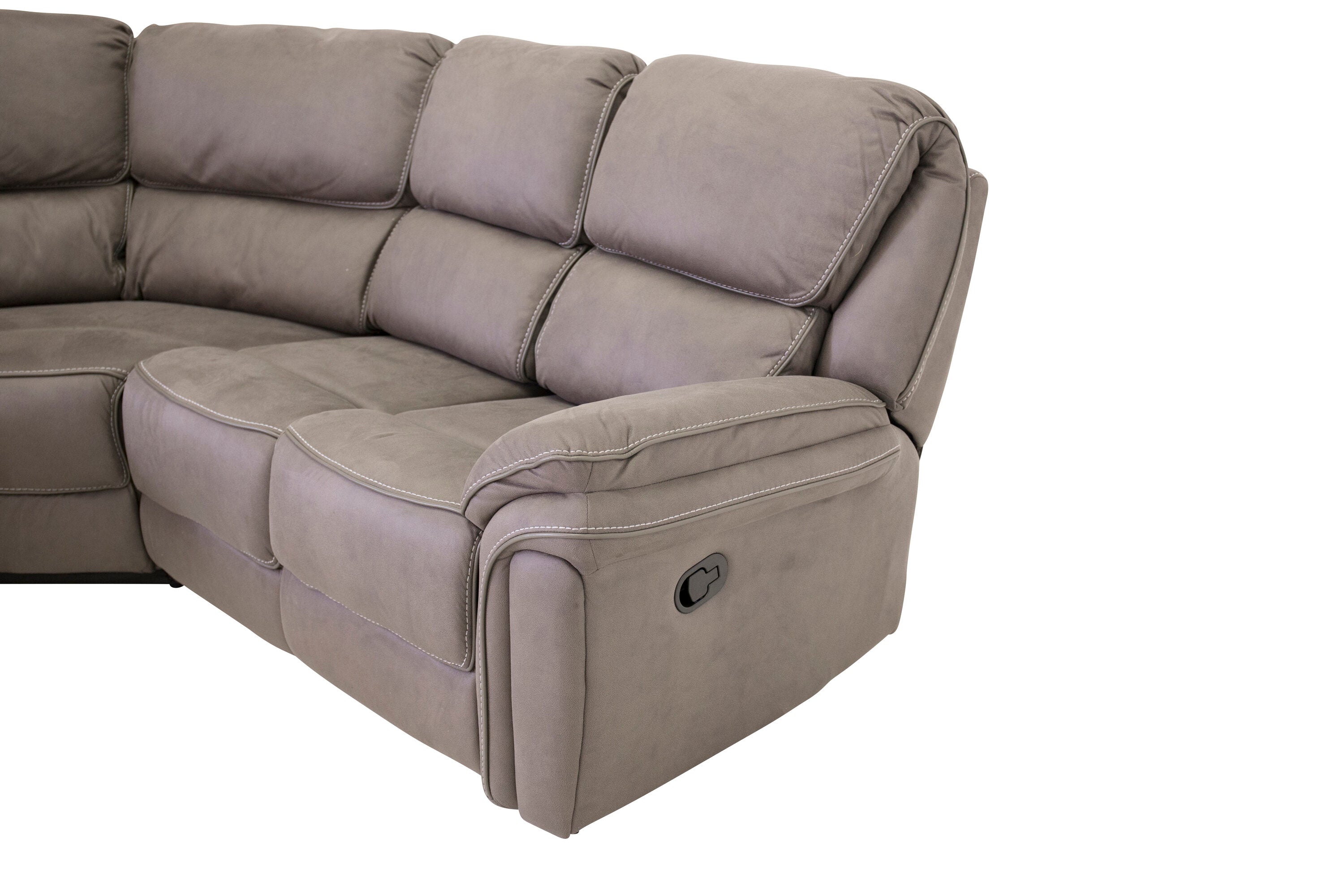 16613-156__2 Saranda Hörnsofa Mit Liegefunktion Relaxsofa Schwarz,Grau 98 x 104 x 169 Faser,Schaum,Mikrofaser,Kunststoff,Sperrholz