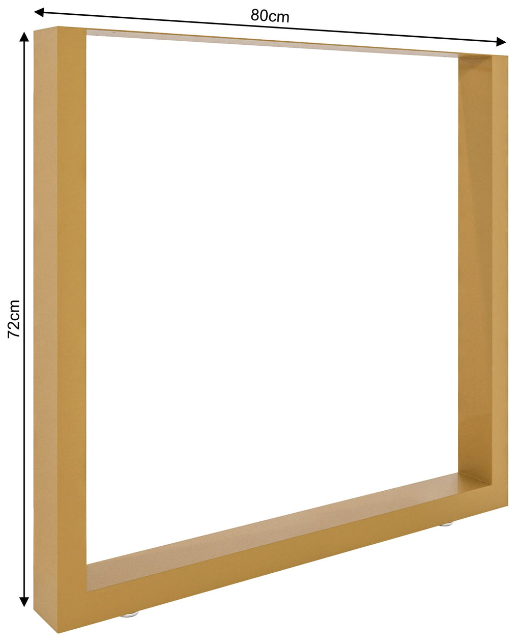 2x Tischbeine Velden 80 cm