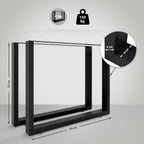 2x Tischbeine Velden 90 cm