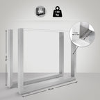 2x Tischbeine Velden 90 cm