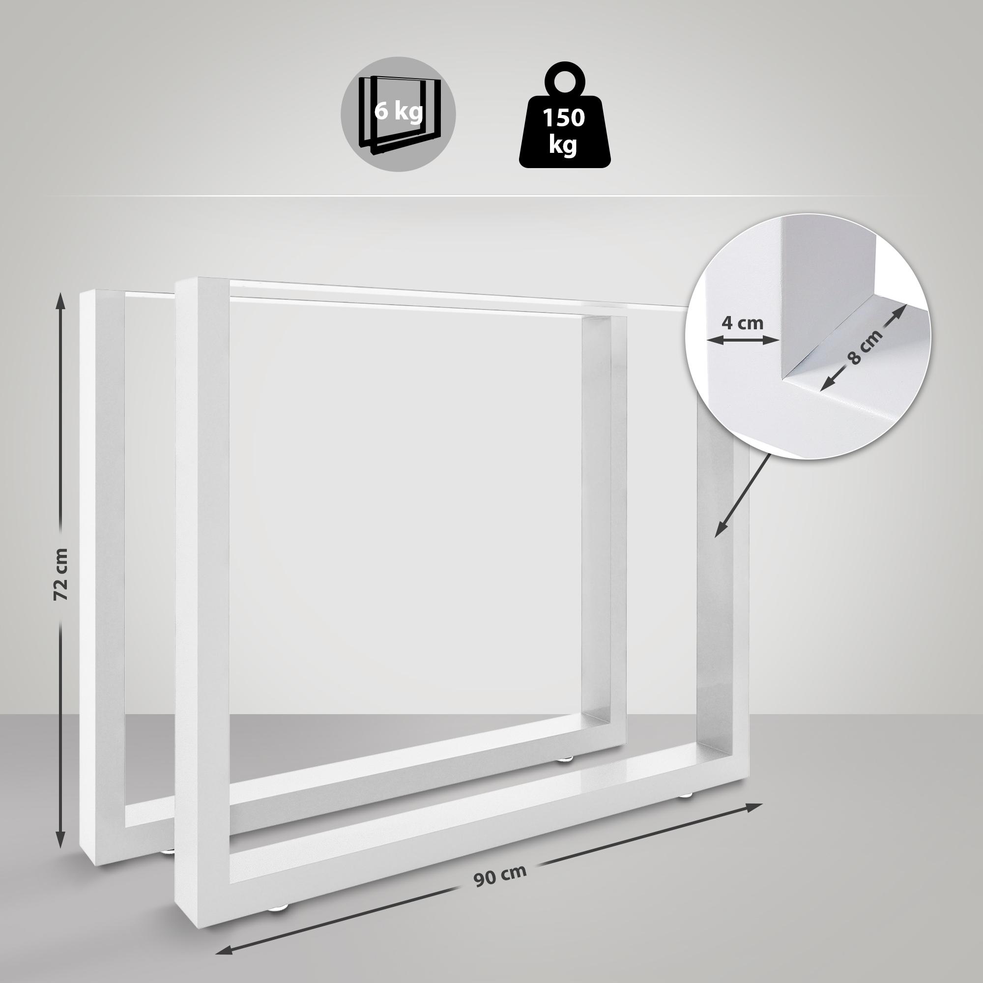 2x Tischbeine Velden 90 cm
