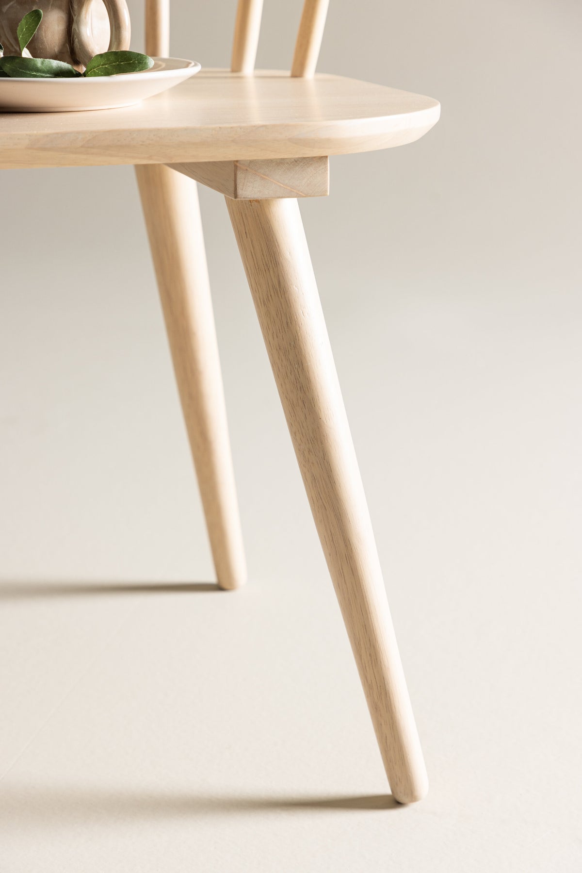 Bobby Esszimmerbank Whitewash aus Holz, Sitzbank 120 cm für Esstisch, –