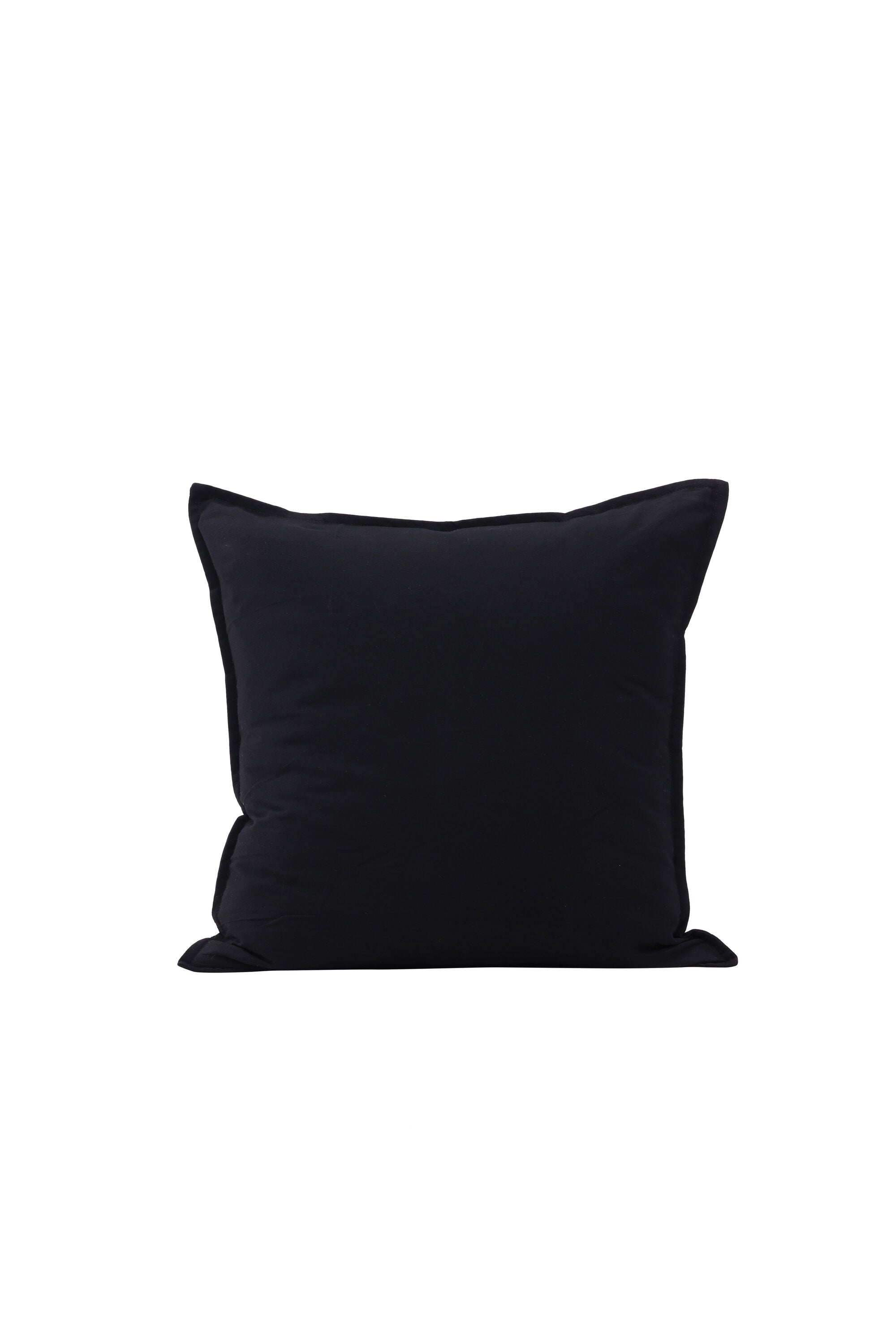 17020-508_1_os Ronja Kissenbezug Kissenbezug Schwarz 45 x 45 Baumwolle