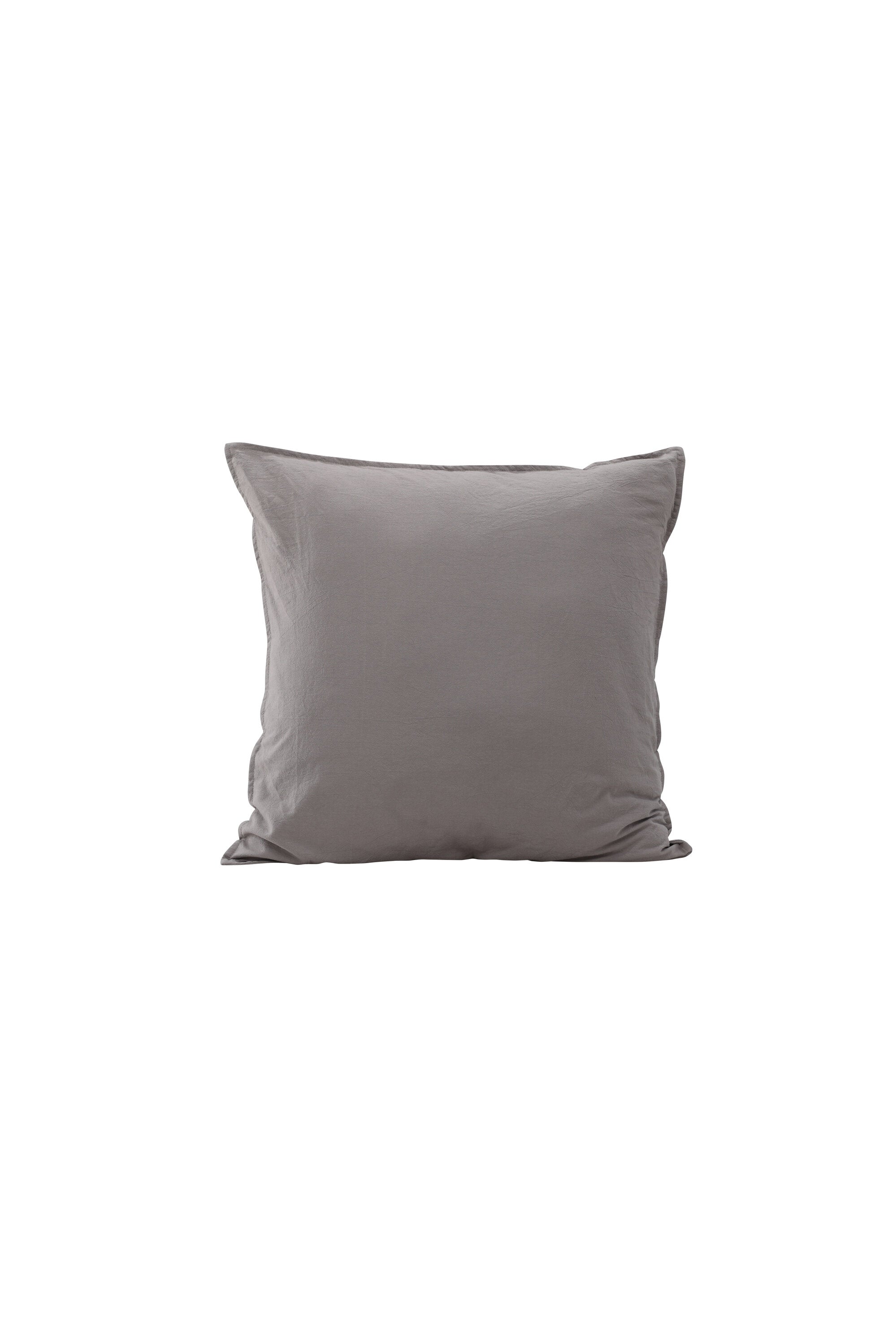 17027-505_1_os Ronja Kissenbezug Kissenbezug Grau 60 x 60 Baumwolle