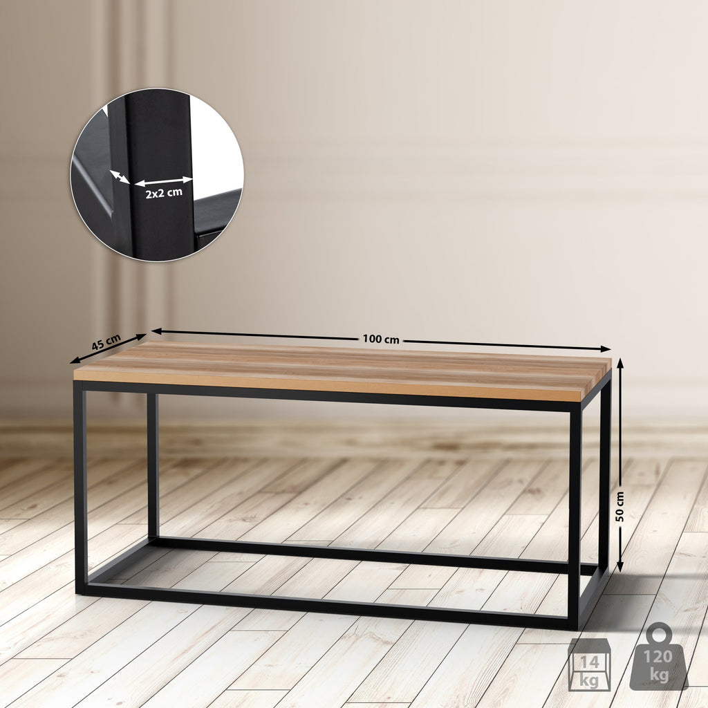 Couchtisch Manteo 100x45x50 cm