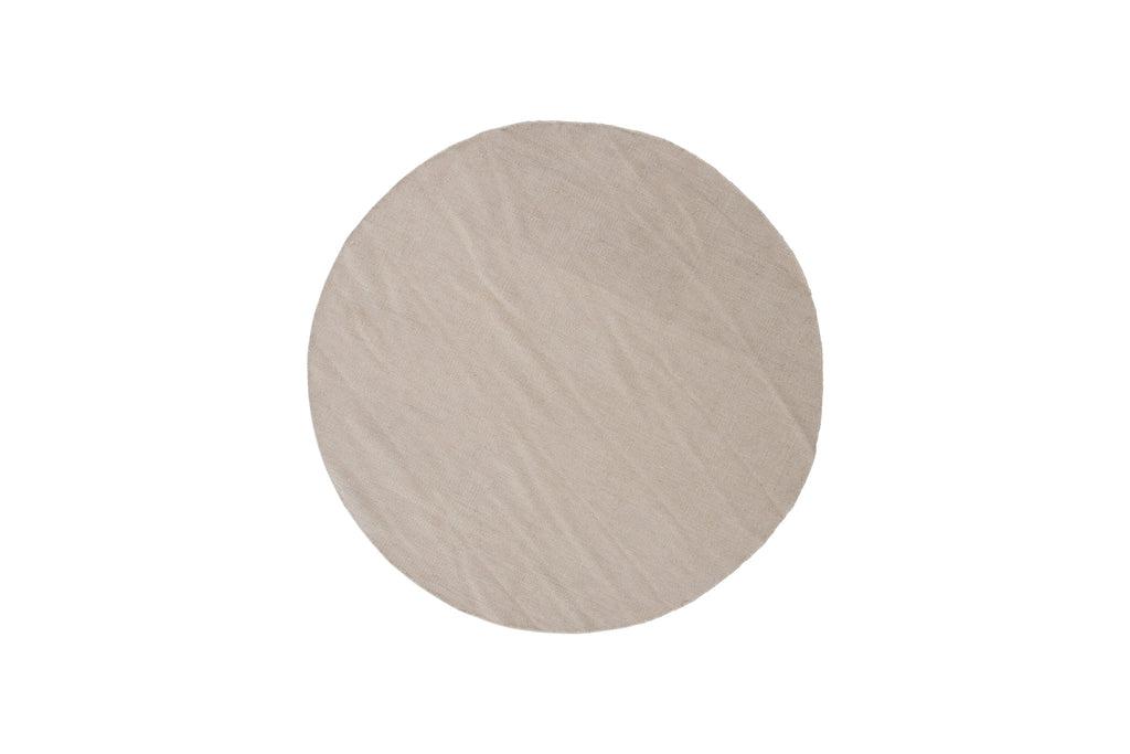 18028-330_01 Jaipur Carpet Wohnzimmerteppiche Beige ⌀200 Wolle,Baumwolle