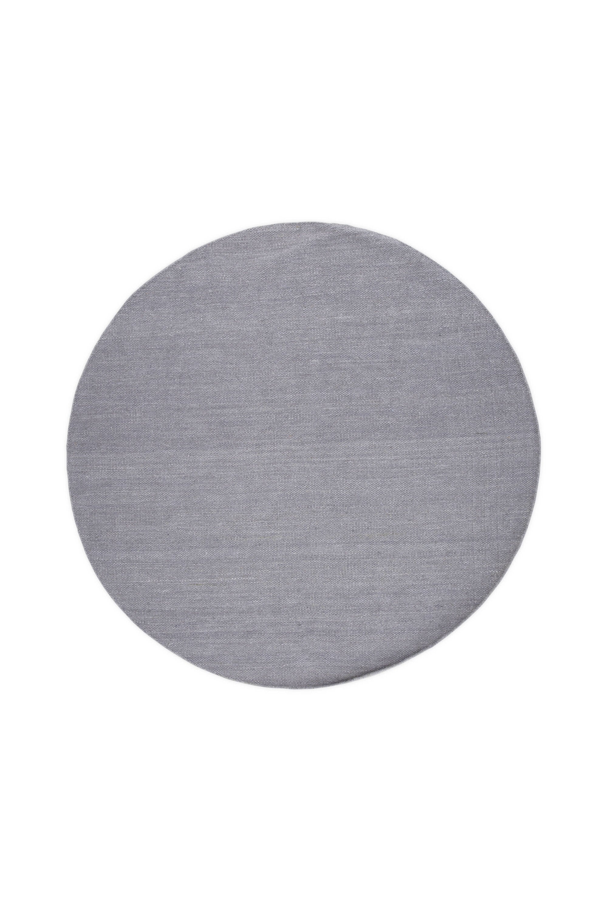 18028-335__001_os Jaipur Carpet Wohnzimmerteppiche Hellgrau ⌀200 Wolle,Baumwolle