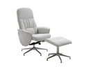 18028-755_1 Rolf Liegesessel Relaxsessel Chrom,Greige 82 x 105 x 77 Chrom,Schaumstoff,Sperrholz,Polyester,Feder