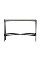 18036-680_1_os Razzia Side Table Beistelltisch Schwarz,Weiß 110 x 30 Stahl,Terrazzo