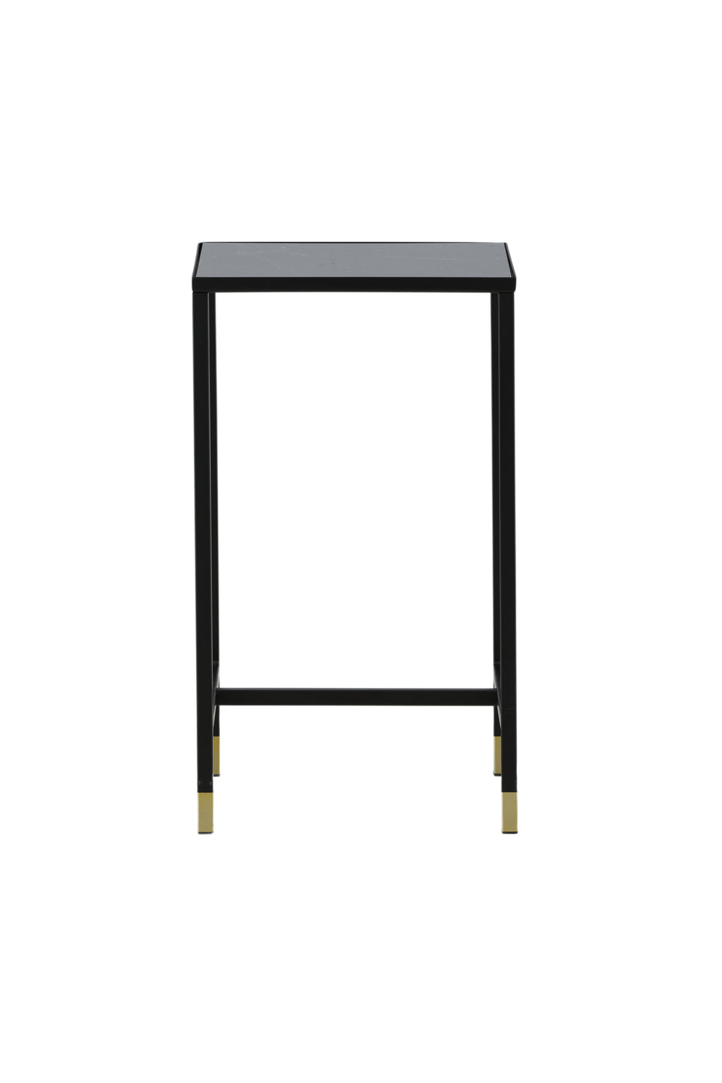 18041-458_1_os Dipp Table Nachttisch Schwarz,Gold 40 x 40 Glas,Stahl