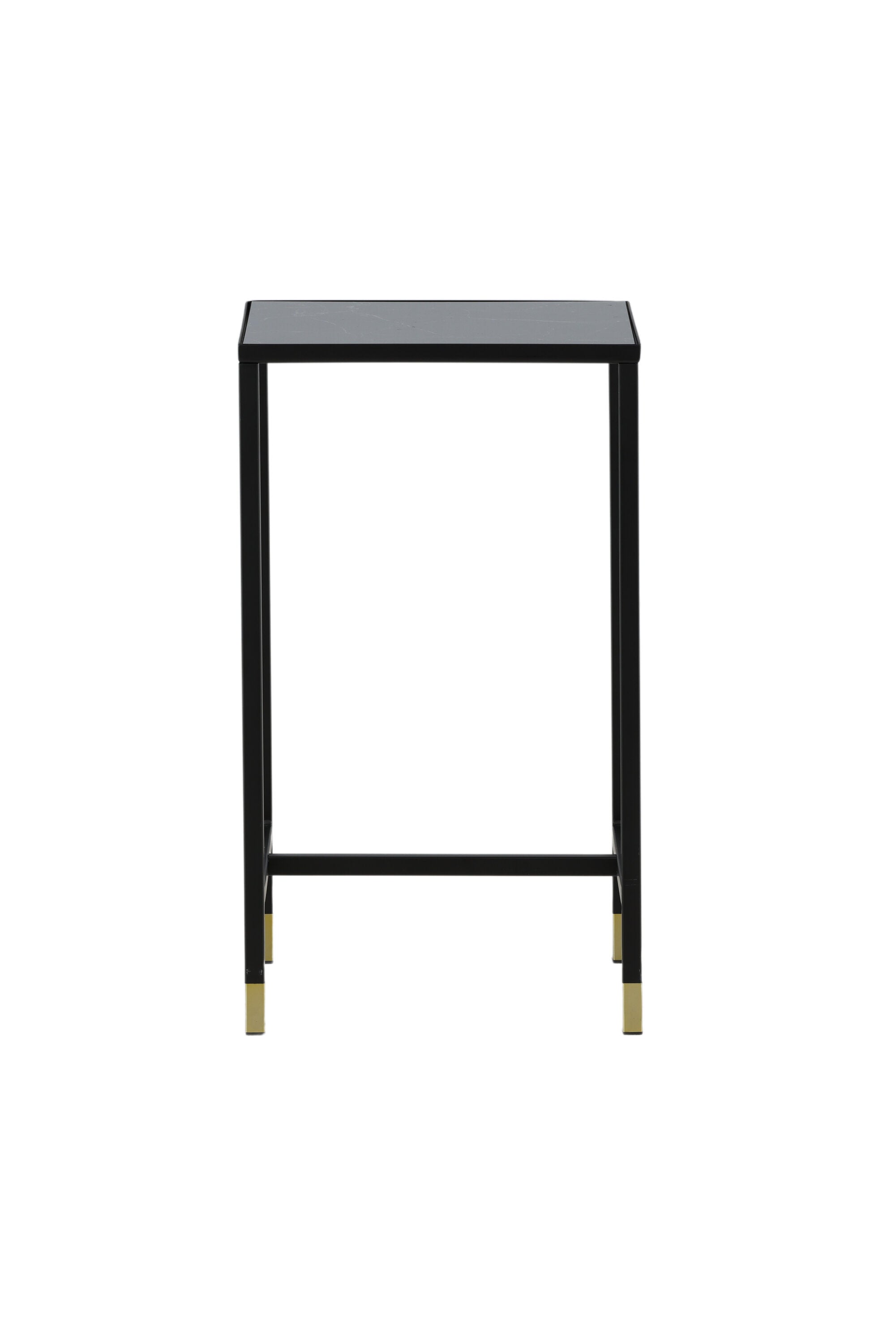18041-458_1_os Dipp Table Nachttisch Schwarz,Gold 40 x 40 Glas,Stahl