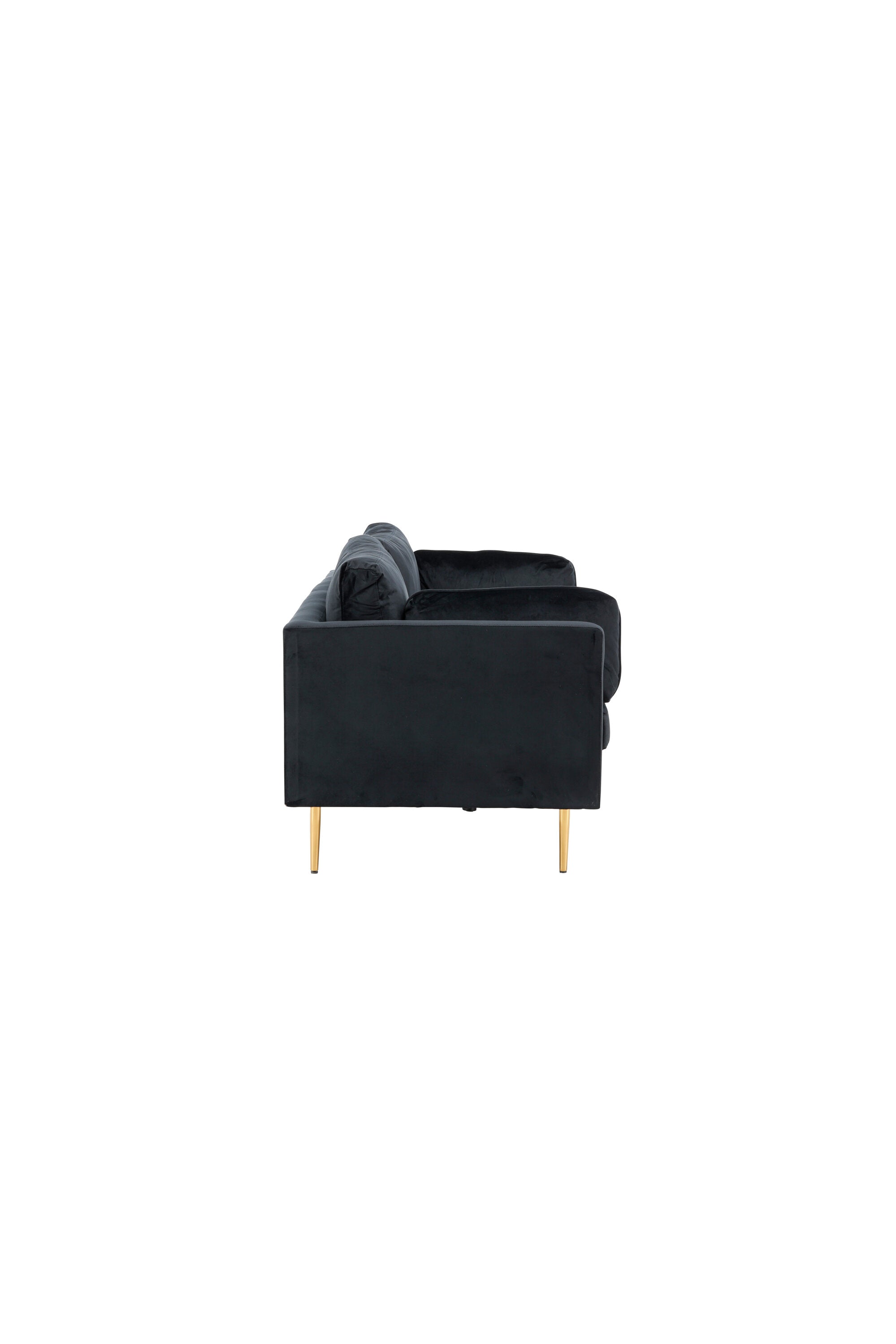 18045-888_10_os Boom 3 Sitzer Sofa 3 Sitzer Sofa Schwarz,Gold 90 x 84 x 203 Schaumstoff,Sperrholz,Polyester-Samt,Stahl