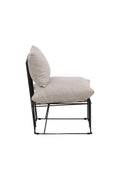 18048-110_10_os Livonia Lounge Chair Loungesessel Beige,Schwarz 71 x 89 x 77 Faser,Schaum,Polyester,Polyester Leinen,Stahl